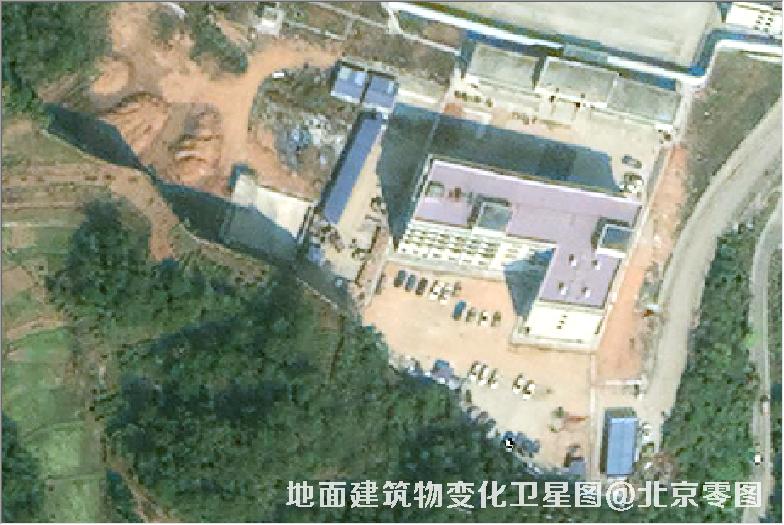 点击查看大图 地面建筑物变化卫星图