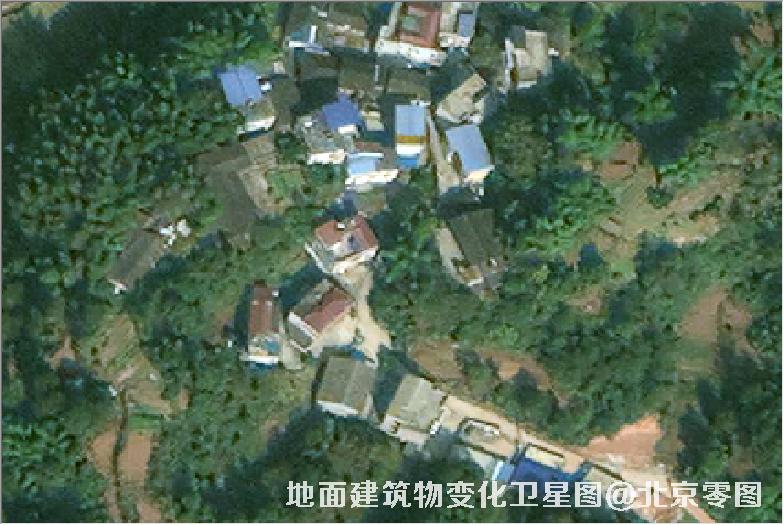 点击查看大图 地面建筑物变化卫星图