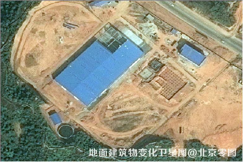 点击查看大图 地面建筑物变化卫星图
