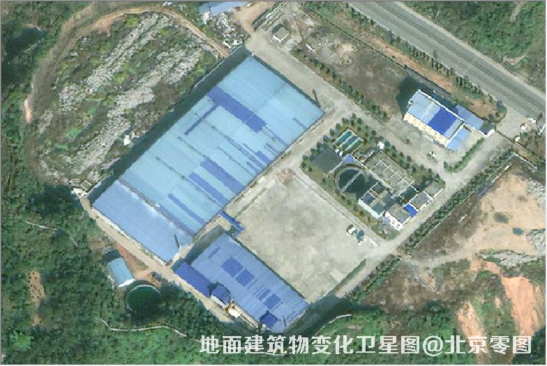 点击查看大图 地面建筑物变化卫星图