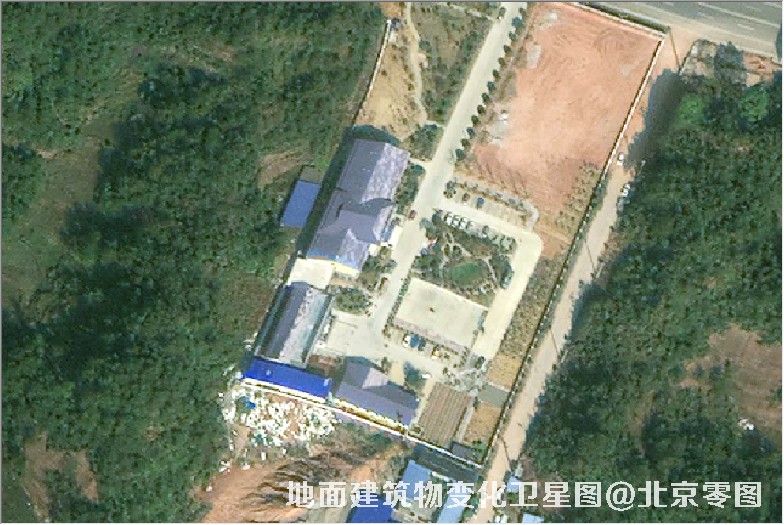 点击查看大图 地面建筑物变化卫星图