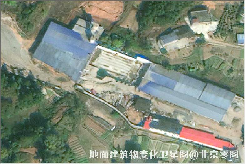 点击查看大图 地面建筑物变化卫星图