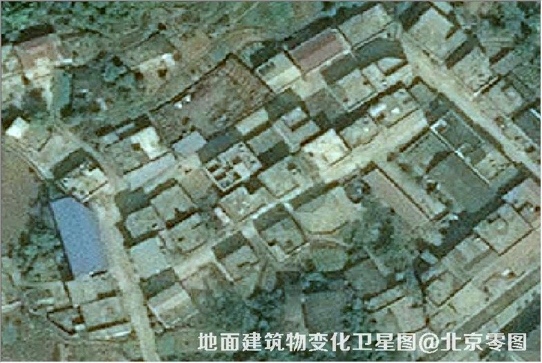 点击查看大图 地面建筑物变化卫星图
