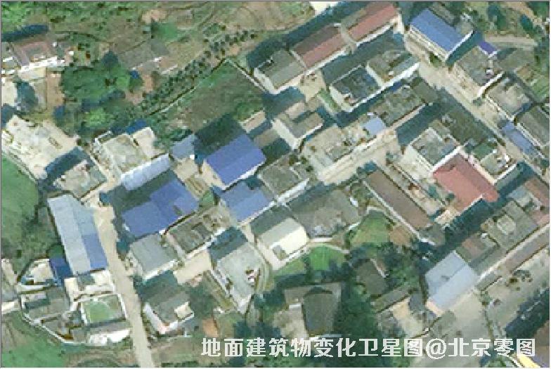 点击查看大图 地面建筑物变化卫星图