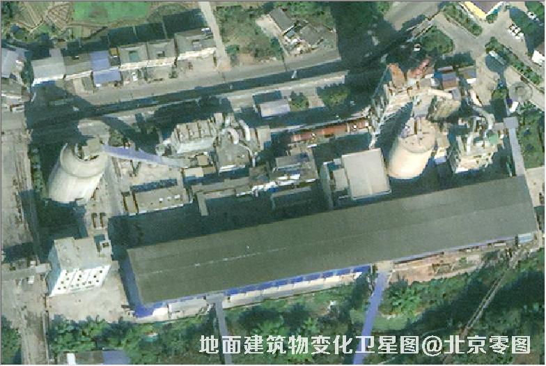 点击查看大图 地面建筑物变化卫星图