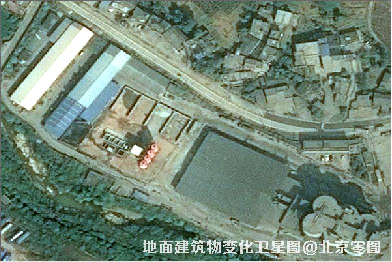 点击查看大图 地面建筑物变化卫星图