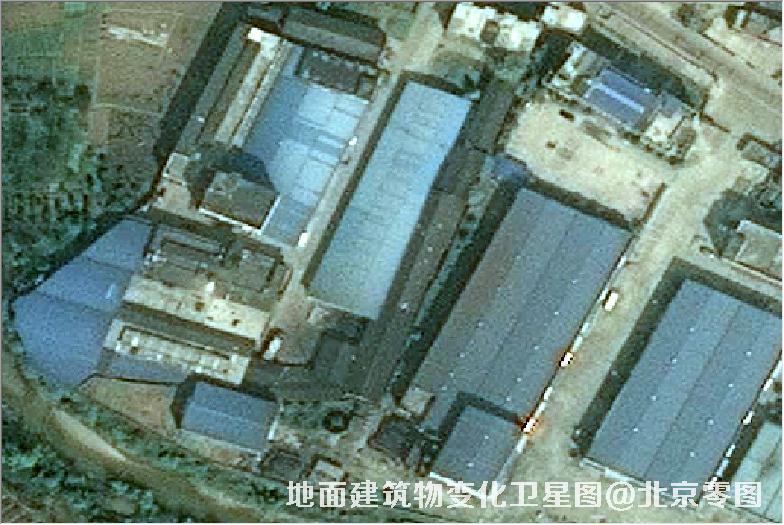 点击查看大图 地面建筑物变化卫星图