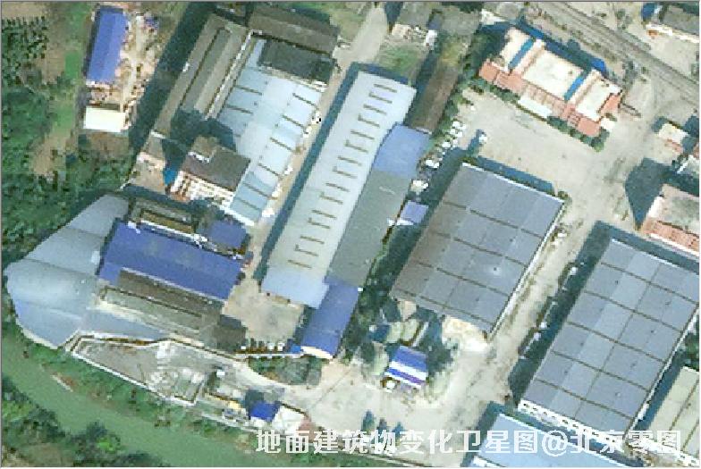 点击查看大图 地面建筑物变化卫星图