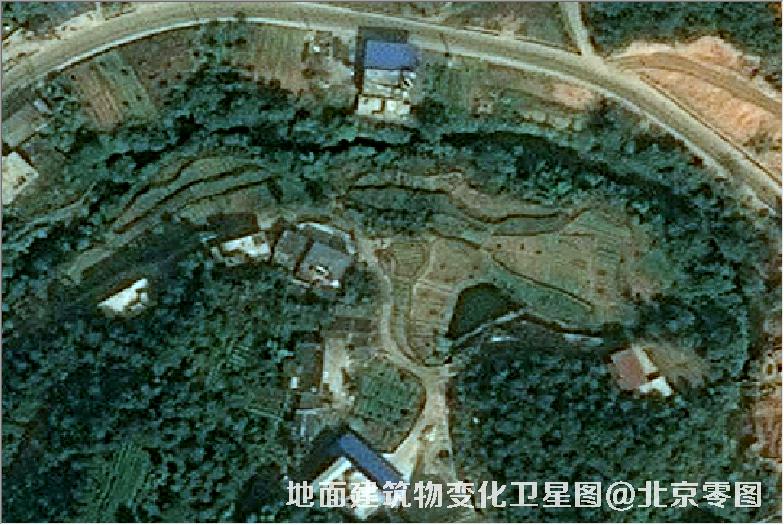 点击查看大图 地面建筑物变化卫星图