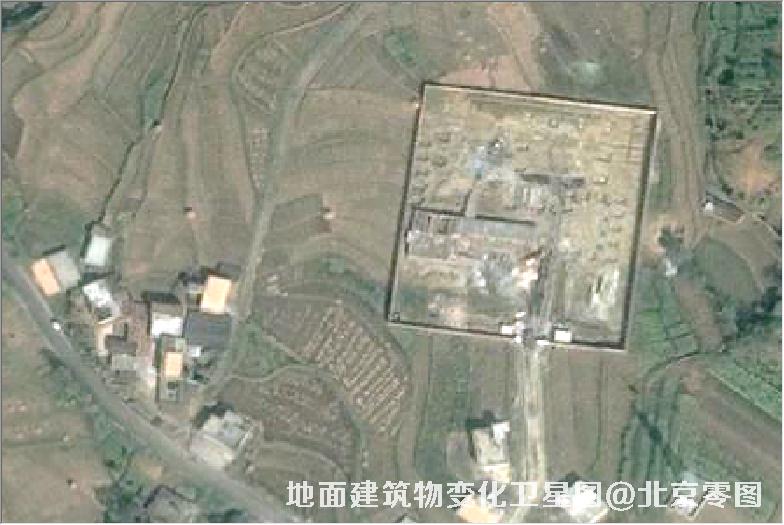 点击查看大图 地面建筑物变化卫星图