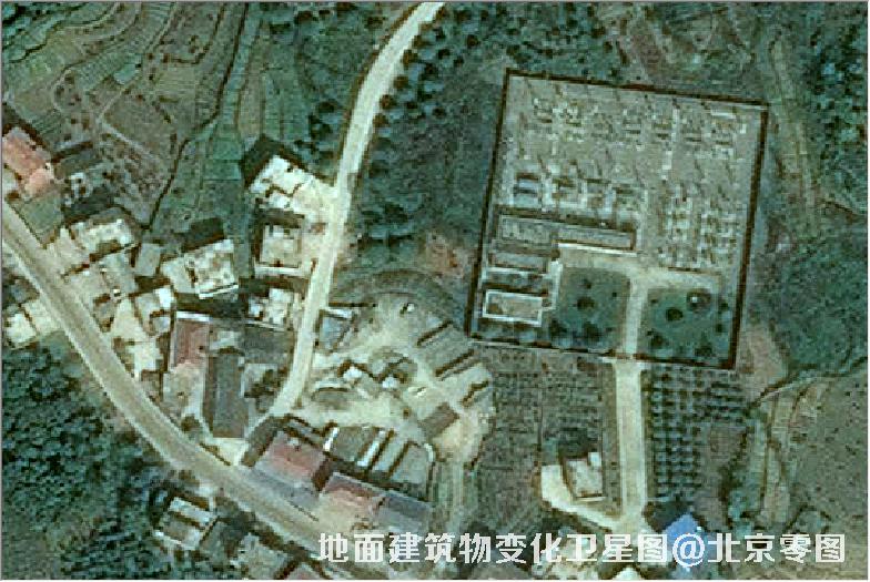 点击查看大图 地面建筑物变化卫星图