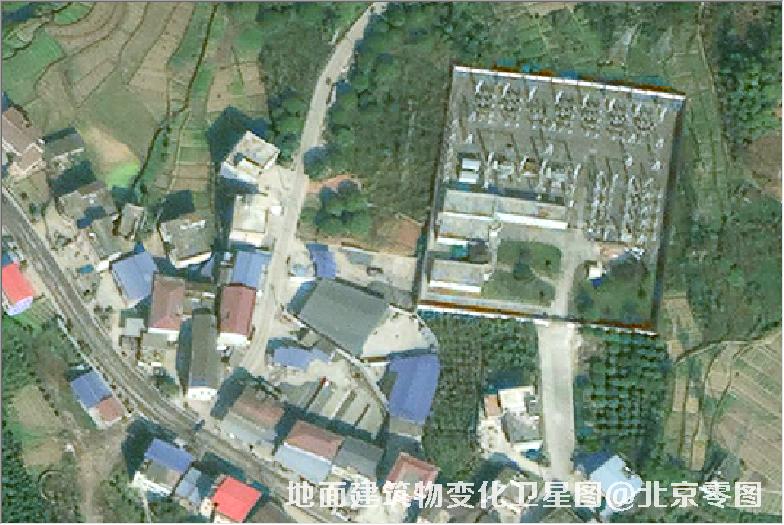 点击查看大图 地面建筑物变化卫星图