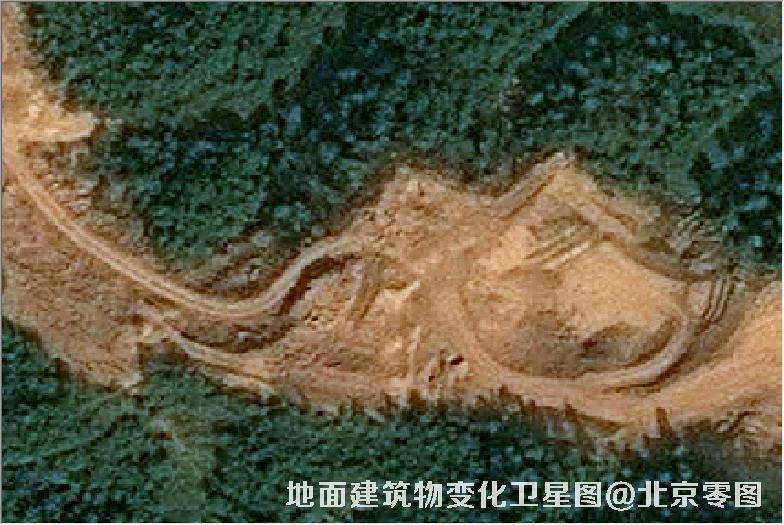 点击查看大图 地面建筑物变化卫星图