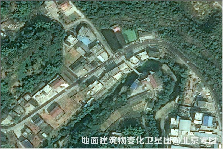 点击查看大图 地面建筑物变化卫星图