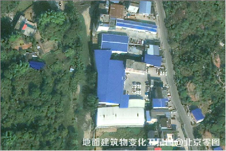 点击查看大图 地面建筑物变化卫星图