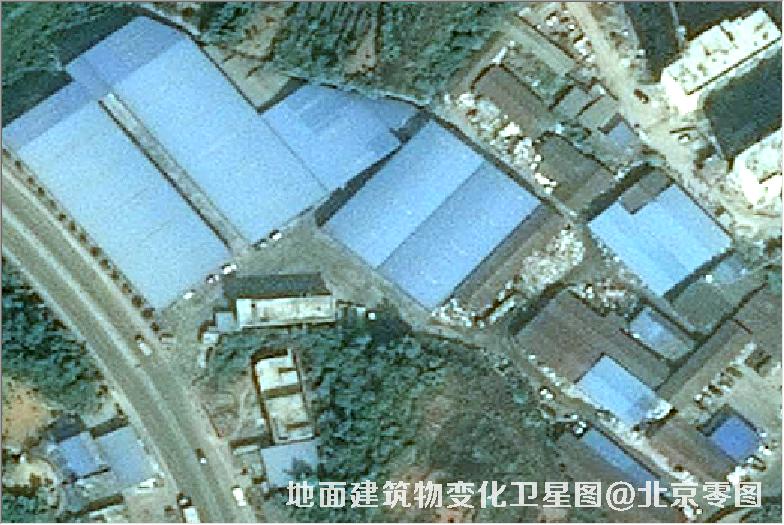 点击查看大图 地面建筑物变化卫星图