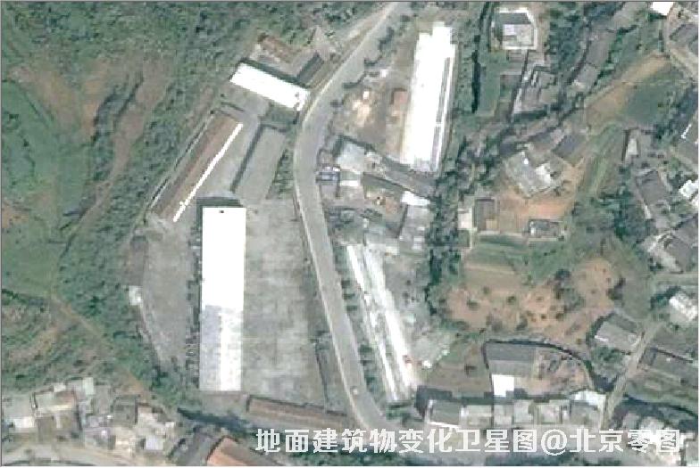 点击查看大图 地面建筑物变化卫星图