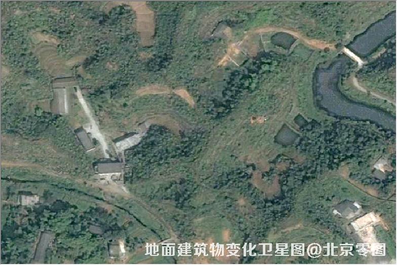 点击查看大图 地面建筑物变化卫星图