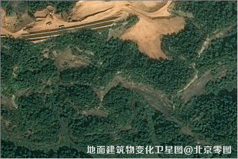 点击查看大图 地面建筑物变化卫星图