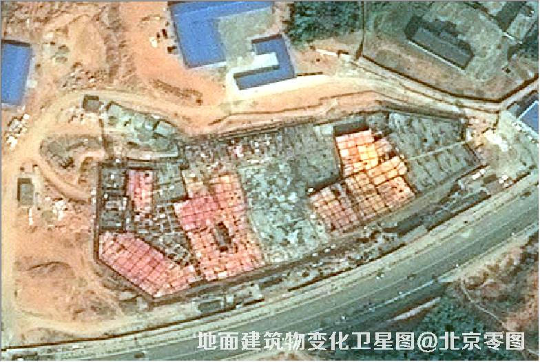 点击查看大图 地面建筑物变化卫星图