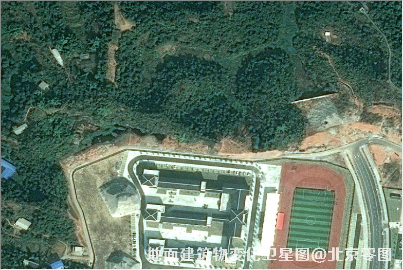 点击查看大图 地面建筑物变化卫星图