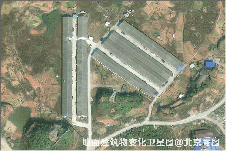 点击查看大图 地面建筑物变化卫星图