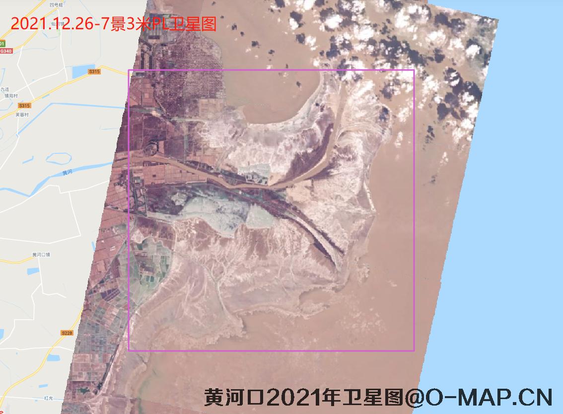 黄河口潮间带2021年最新卫星图