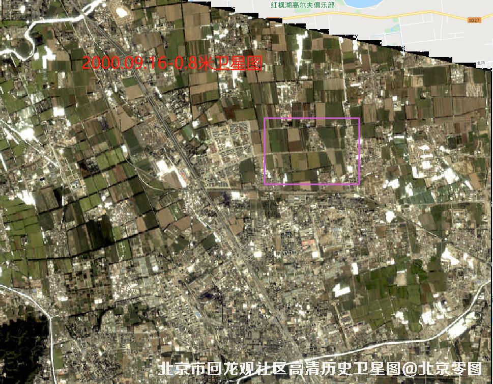 北京市回龙观社区高清历史卫星图
