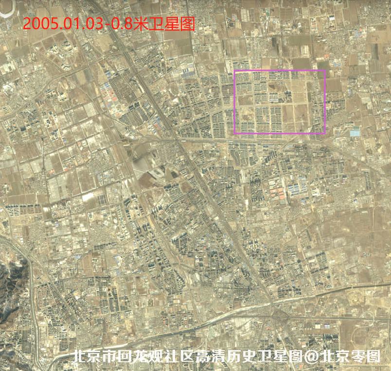北京市回龙观社区高清历史卫星图