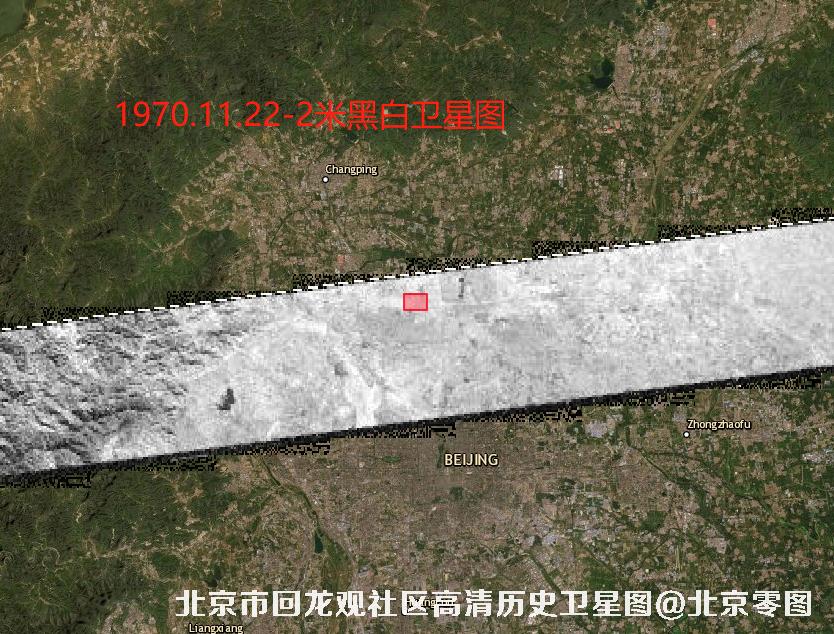 北京市回龙观社区高清历史卫星图