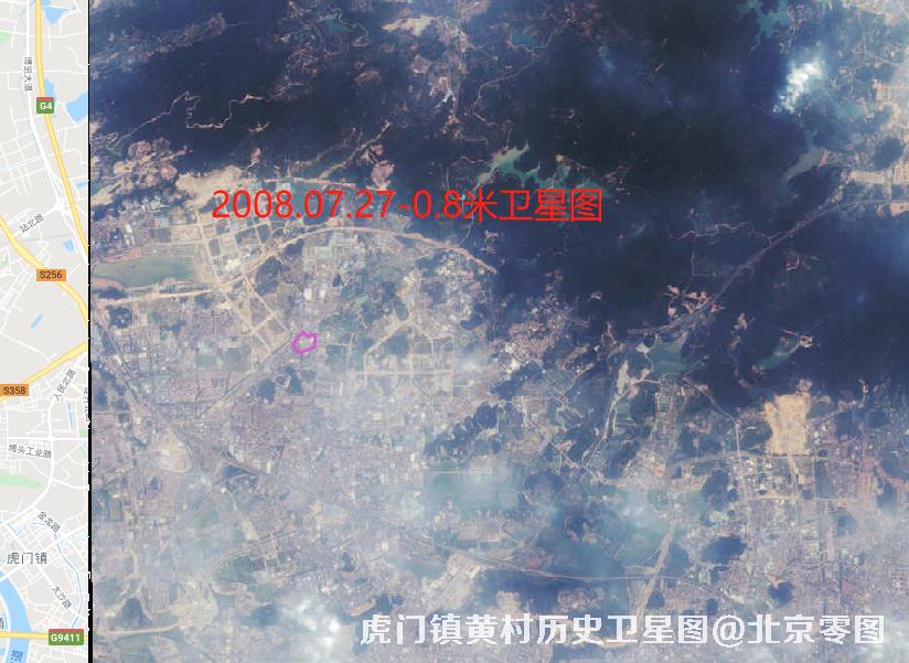 虎门镇黄村历史卫星图查询结果