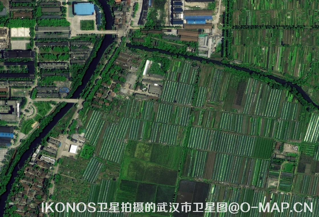 IKONOS卫星拍摄的0.8米分辨率卫星图