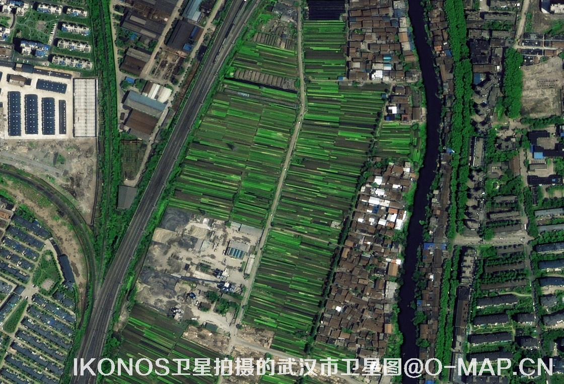 IKONOS卫星拍摄的0.8米分辨率卫星图