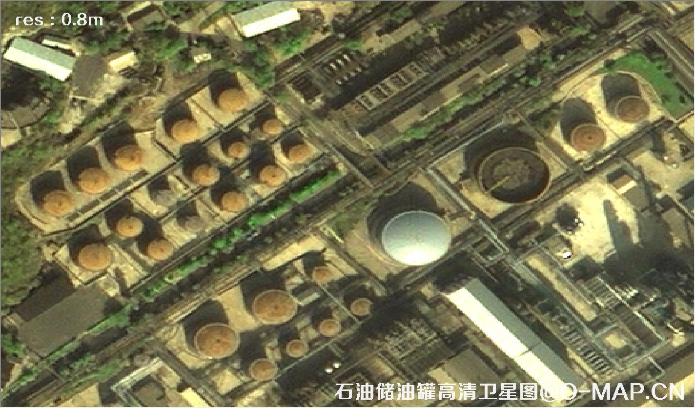0.8米分辨率卫星图拍摄的卫星图片