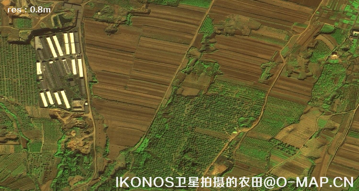 10张IKONOS卫星拍摄的0.8米分辨率卫星图像