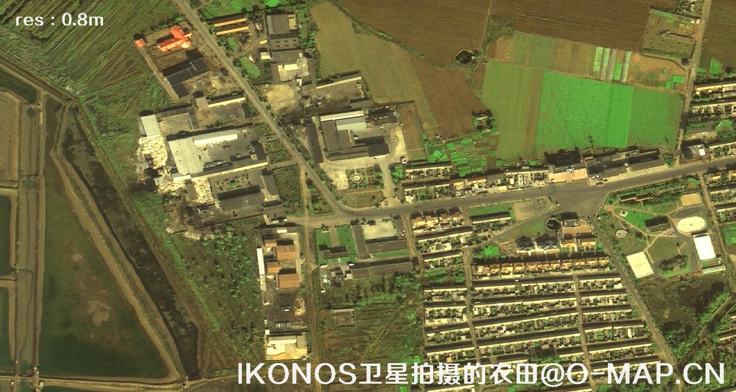 美国IKONOS卫星拍摄的农田卫星图片
