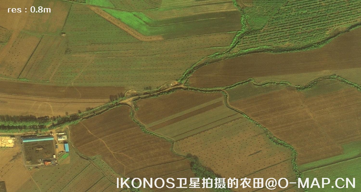 美国IKONOS卫星拍摄的农田卫星图片