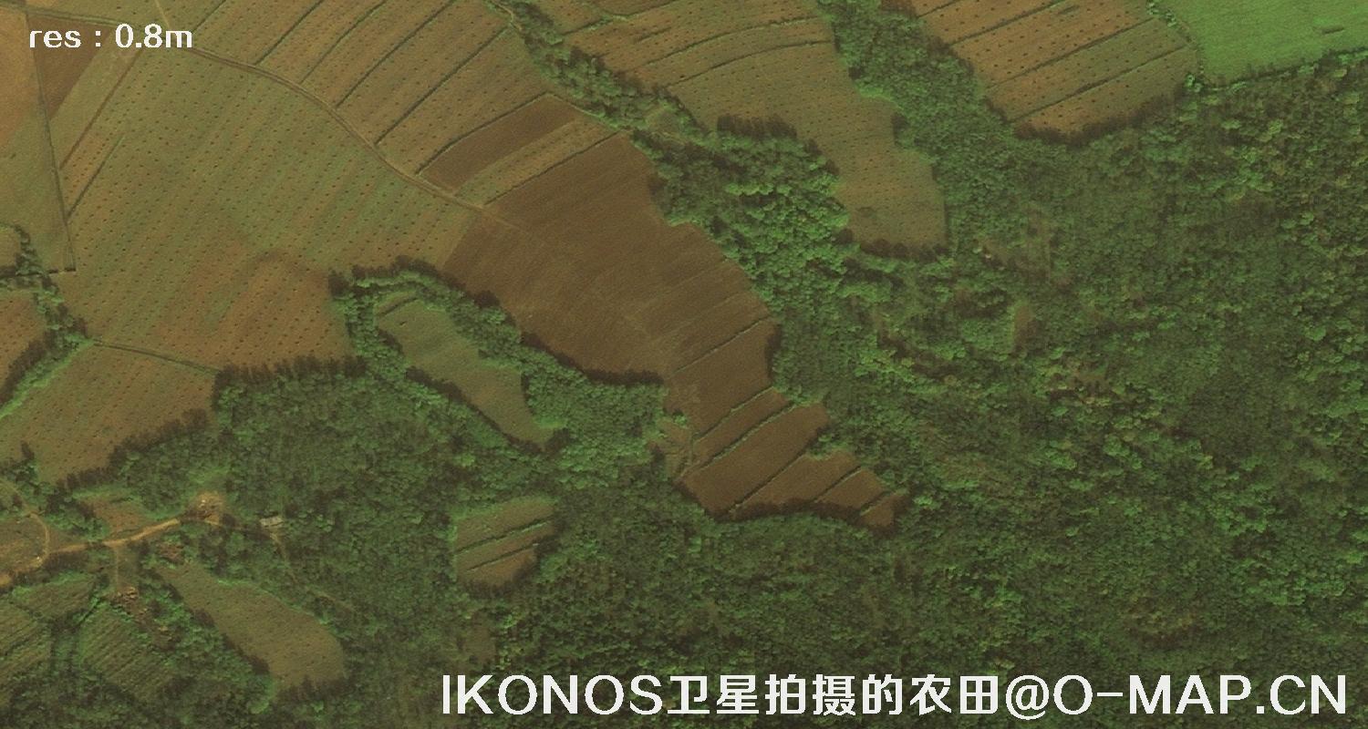 0.8米分辨率卫星拍摄的高清影像图