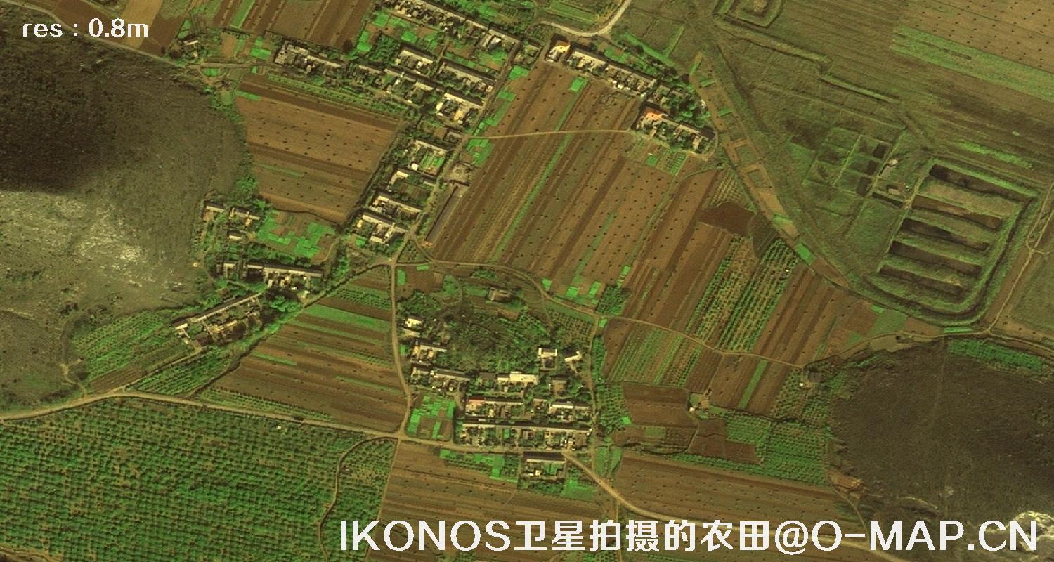 美国0.8米卫星拍摄的图像