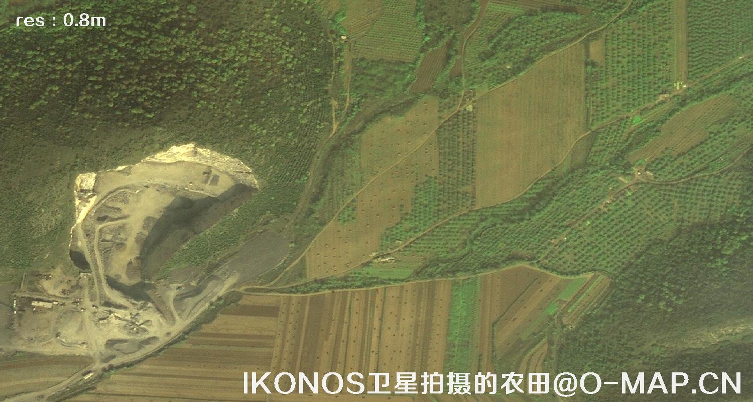 美国IKONOS卫星拍摄的农田卫星图片