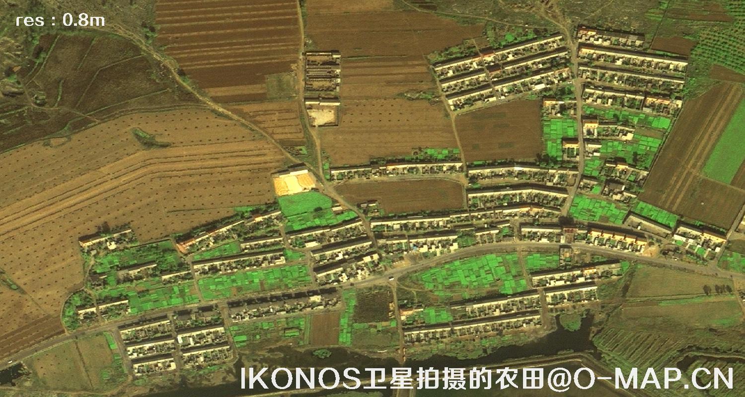 美国0.8米卫星拍摄的图像