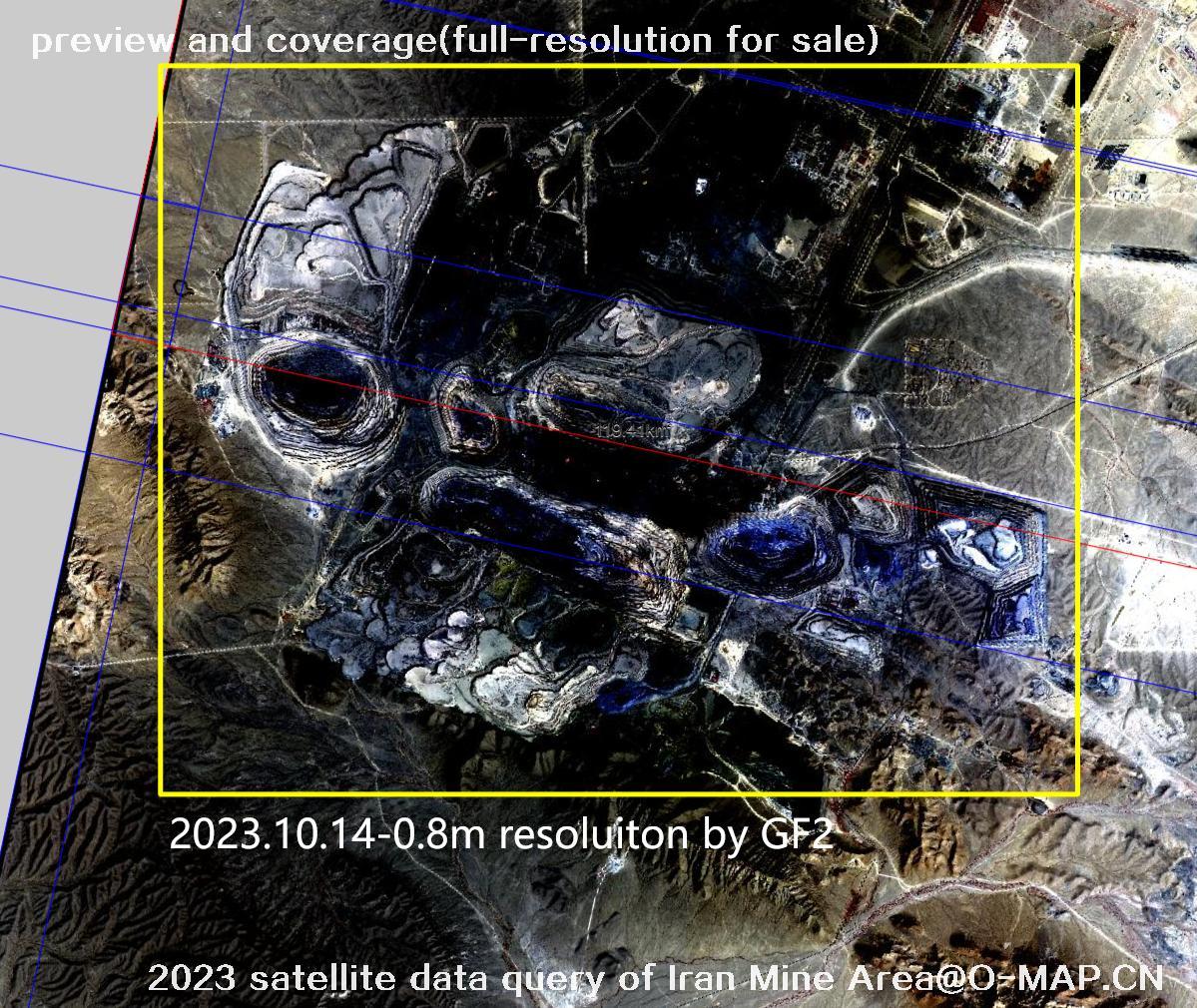 The 2023 satellite data query results of Iran Mine Area