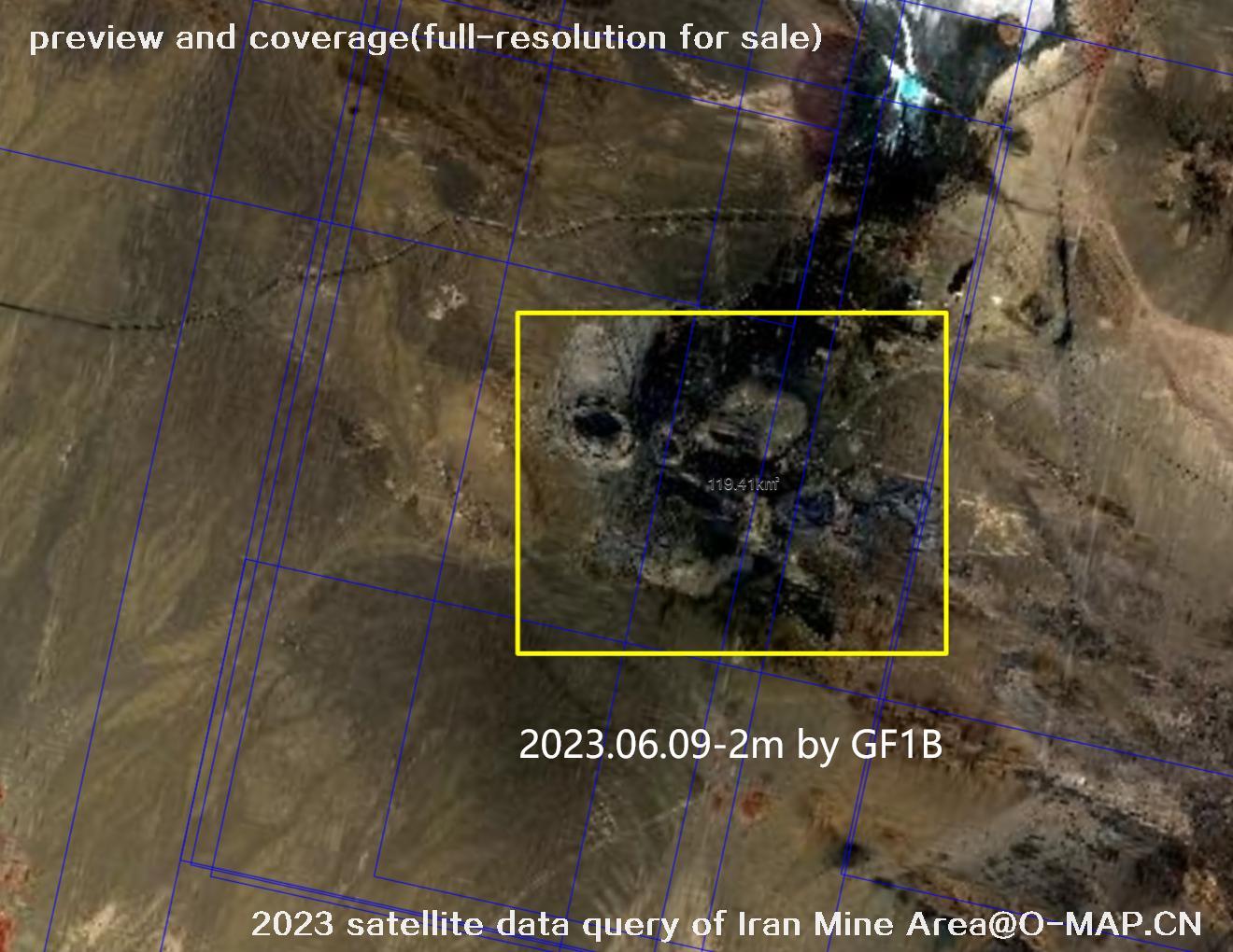 The 2023 satellite data query results of Iran Mine Area