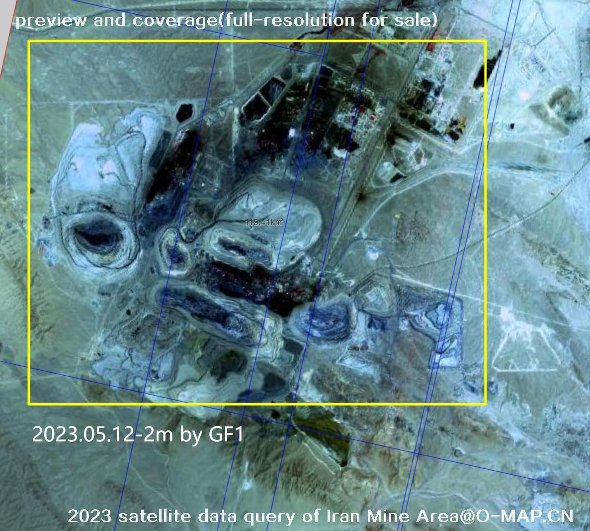 The 2023 satellite data query results of Iran Mine Area