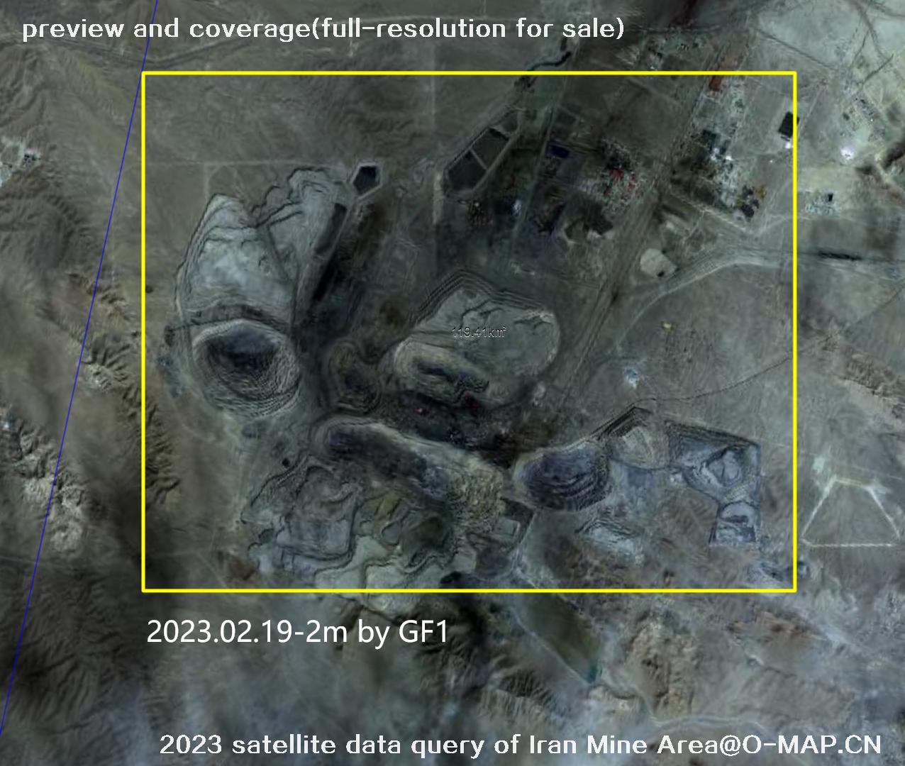 The 2023 satellite data query results of Iran Mine Area