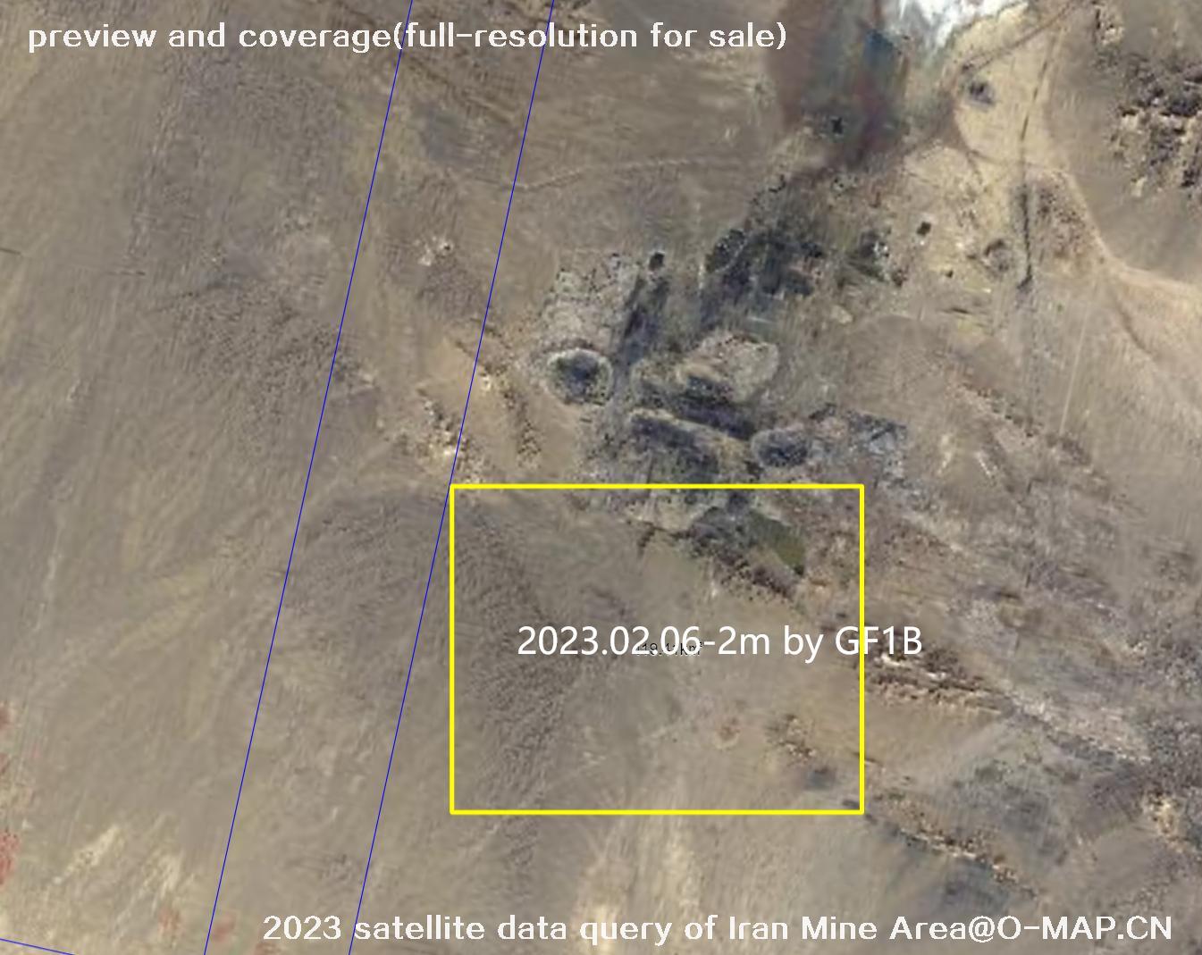 The 2023 satellite data query results of Iran Mine Area