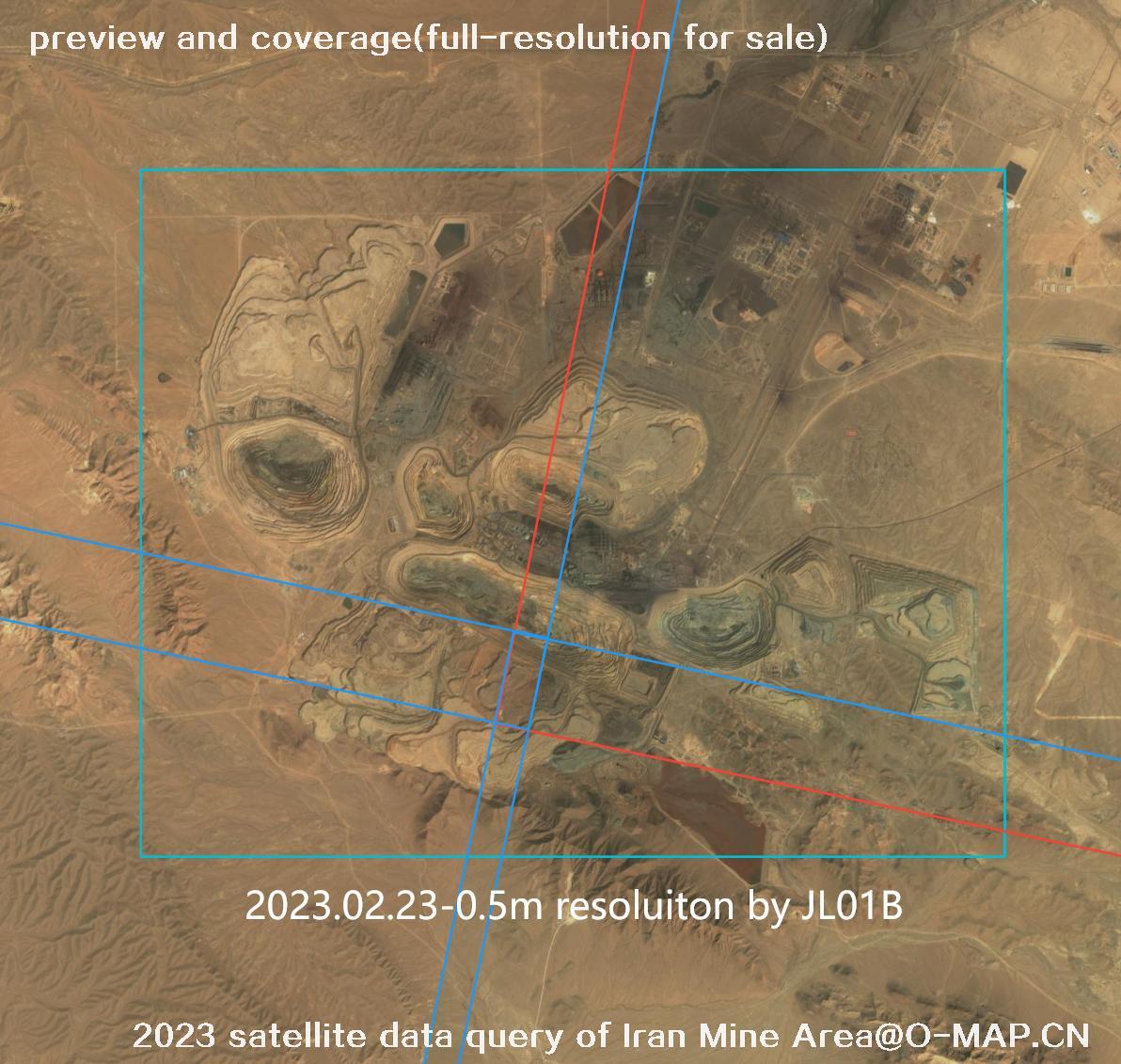 The 2023 satellite data query results of Iran Mine Area