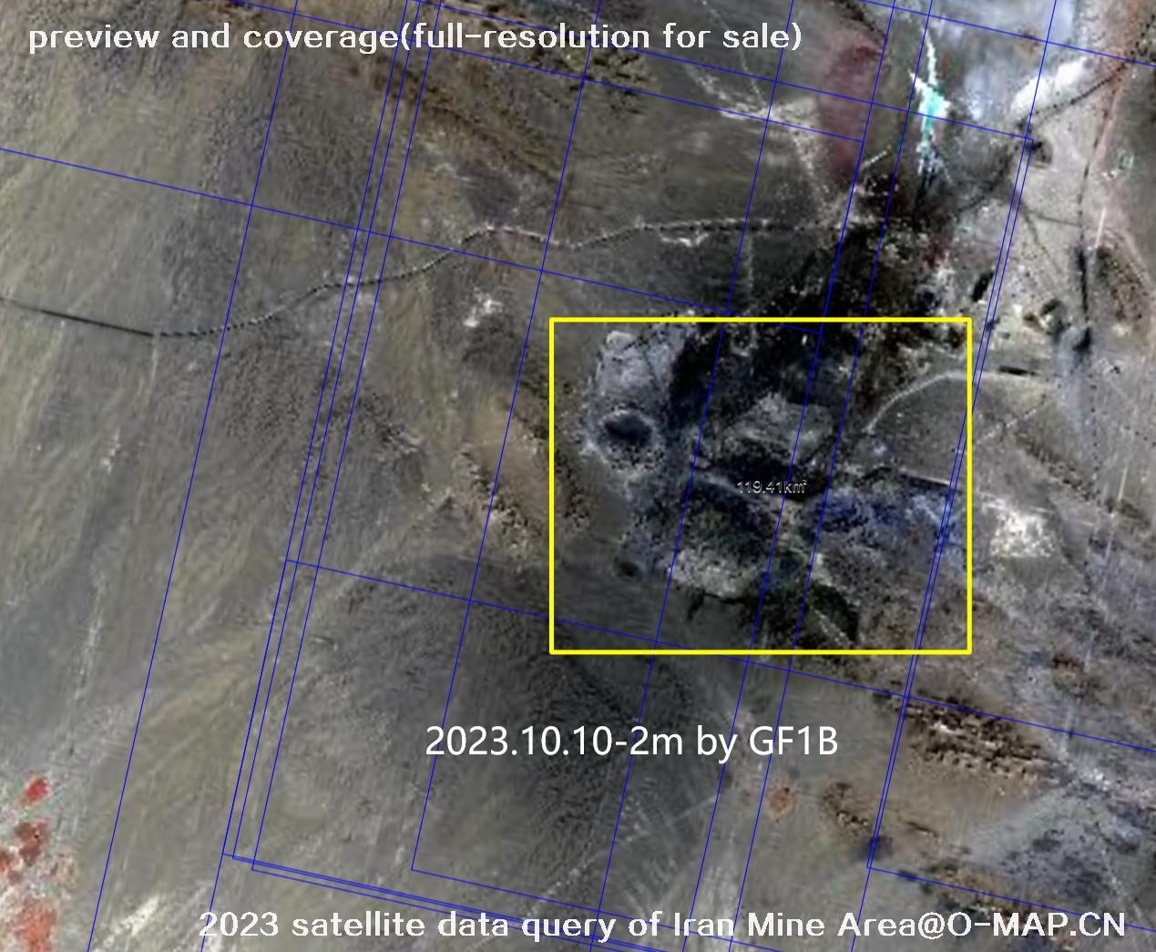 The 2023 satellite data query results of Iran Mine Area