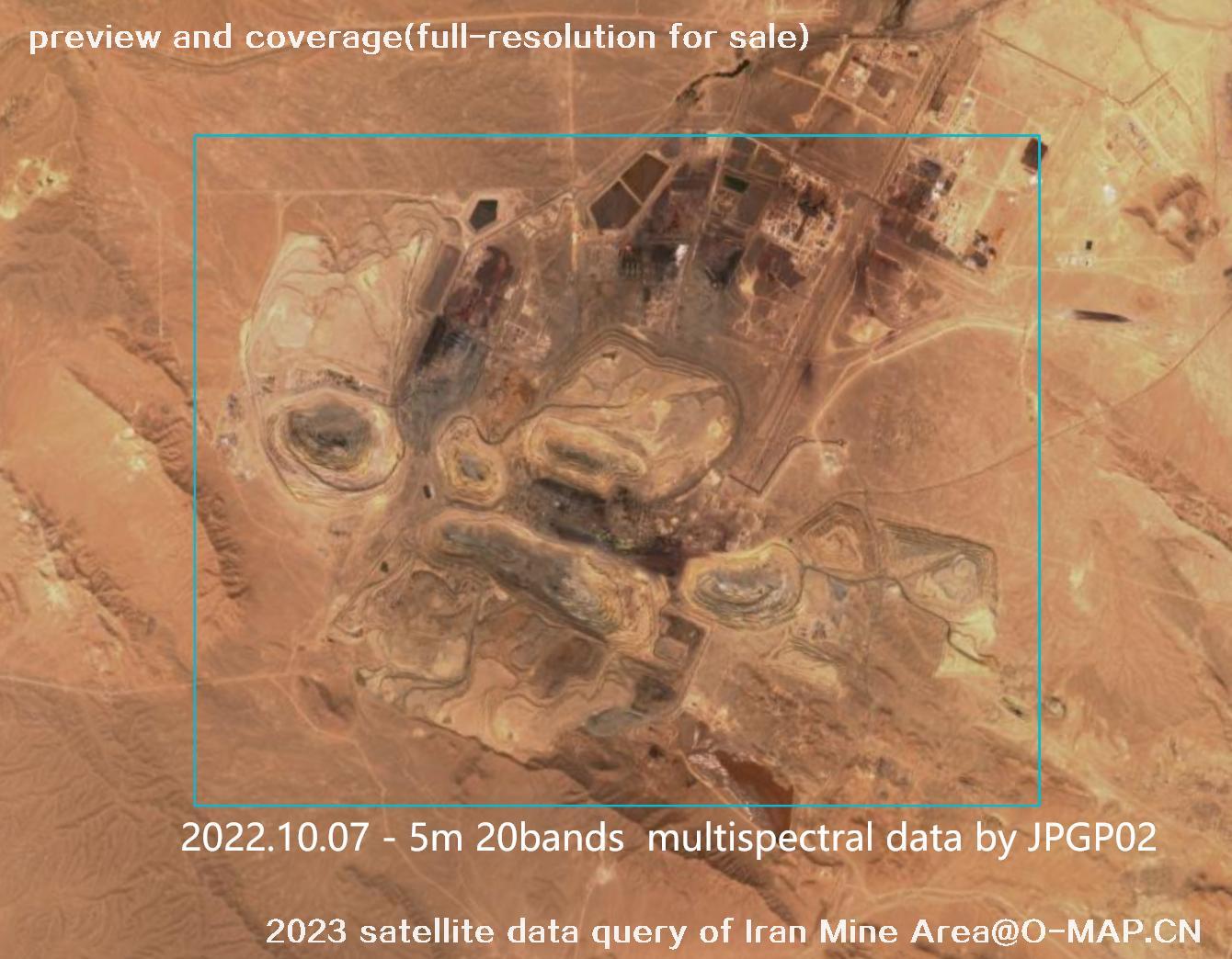 The 2023 satellite data query results of Iran Mine Area