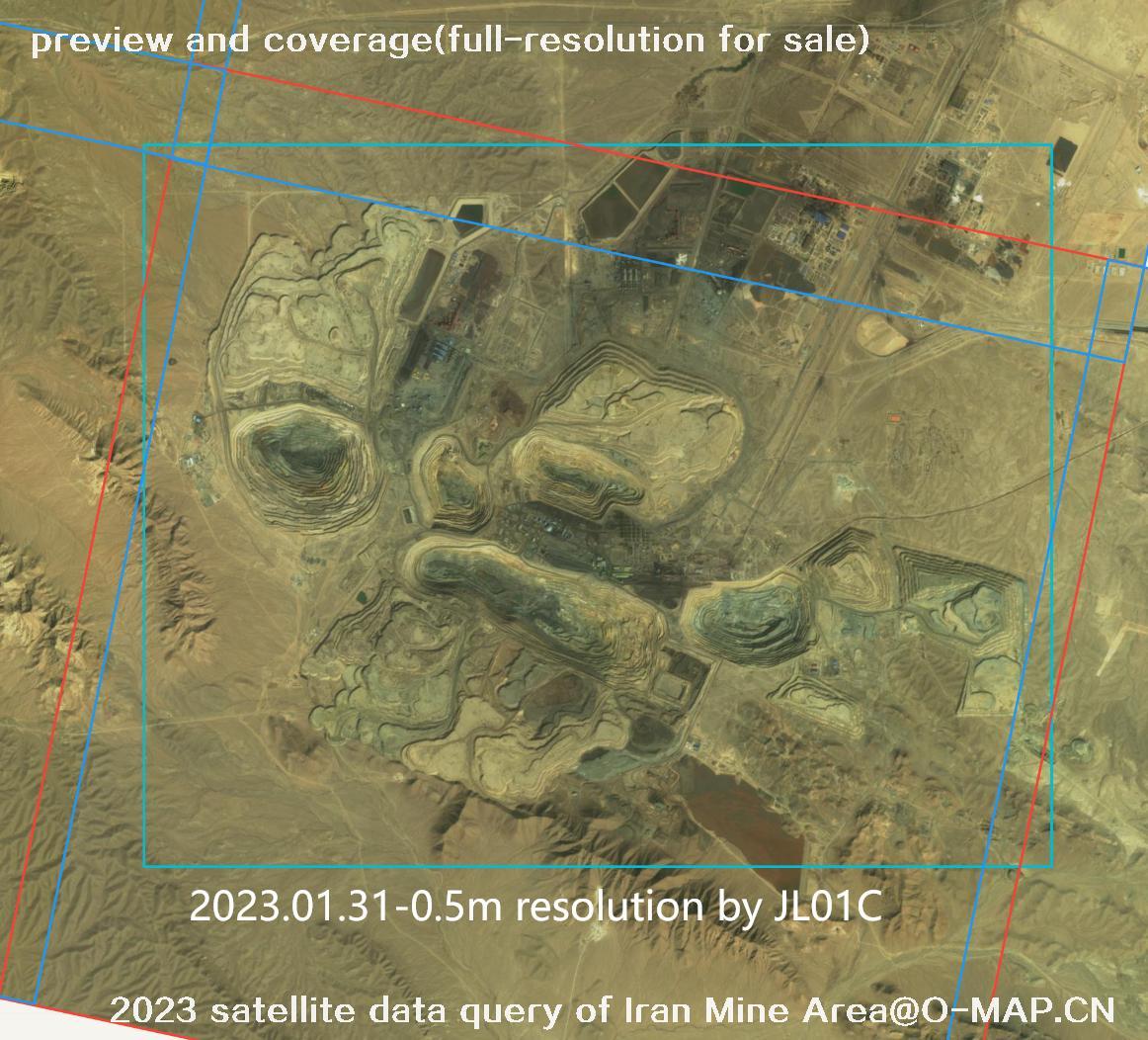The 2023 satellite data query results of Iran Mine Area